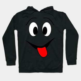 Funny face - black and red. Hoodie